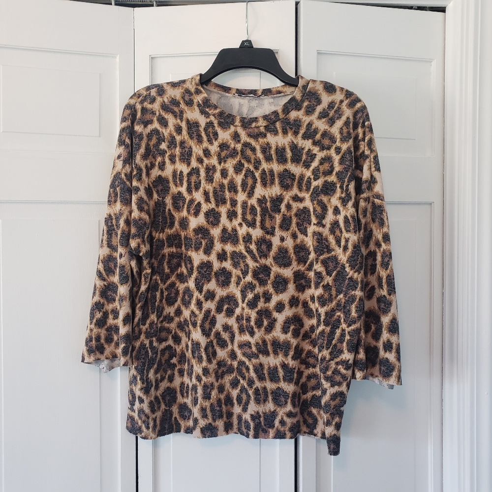 ZARA leopard top